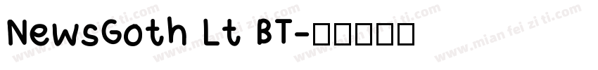 NewsGoth Lt BT字体转换